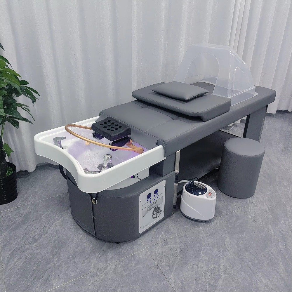 Spa Massager - Professionele haarwas-massagetafel met shampoo bak, verwarmde