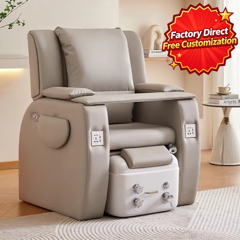 Crèmewitte pedicurestoel met v - Foot Spa recensie en prijs